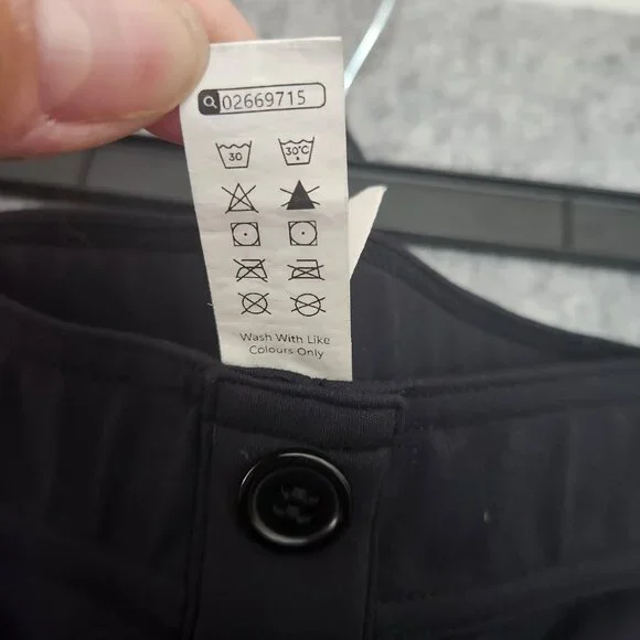 Halara High Waisted Button Pockets Wide Leg Casual Pants Women's XL Black Gym - Picture 7 of 11